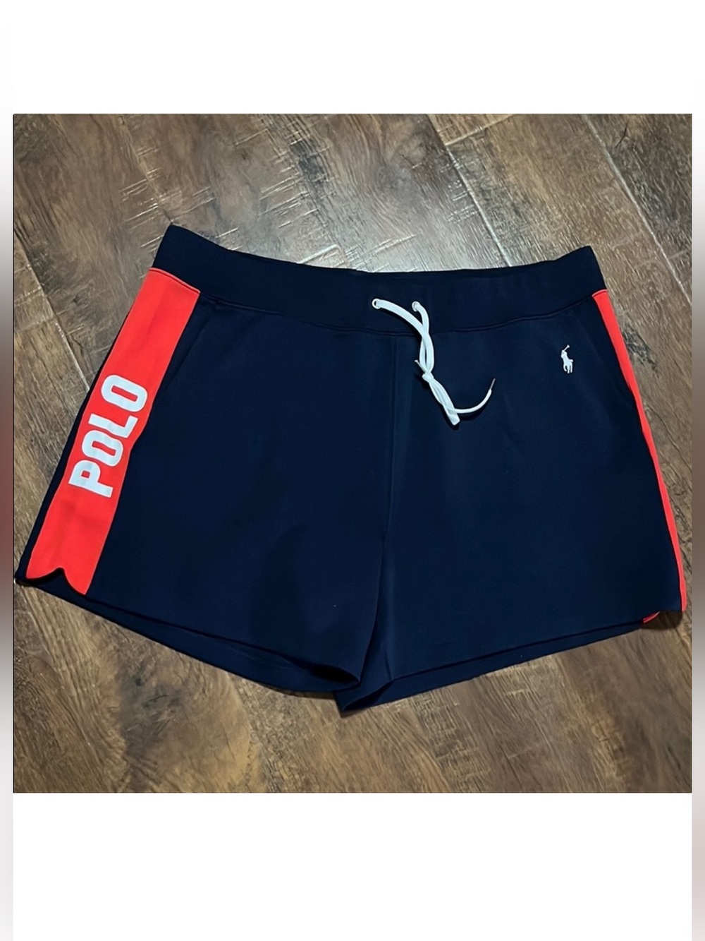 Polo Ralph Lauren Women’s Navy Red Logo Shorts